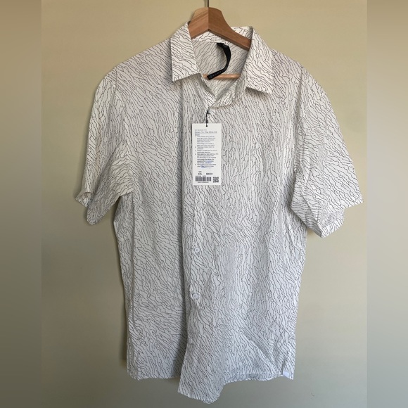 New$98 Lululemon Men’s Collar Button Front Down To The Wire Shirt XXL - Picture 1 of 7